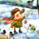 50 детских стихов о временах года: Зима и дети