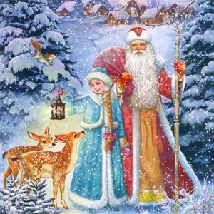 Дед Мороз и Снегурка, новый год