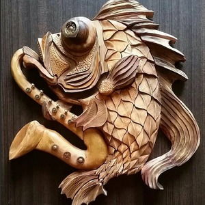 рыба, музыка, скульптура