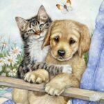 Веселые детские стихи про кошек и собак